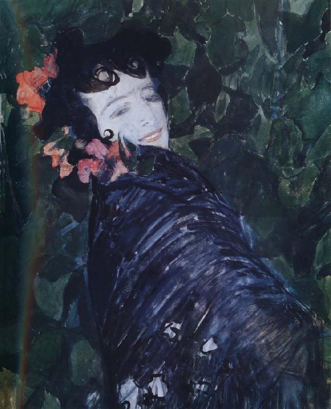Alexander Yakovlevich GOLOVIN The woman of Spanish Sweden oil painting art